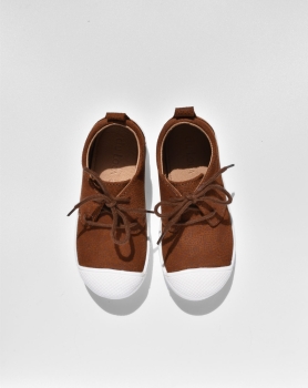 Du Loua Sneaker Lederschuh "du Jules" - Cognac Dot Suede